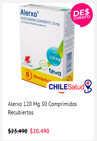 Producto con descuento ChileSalud